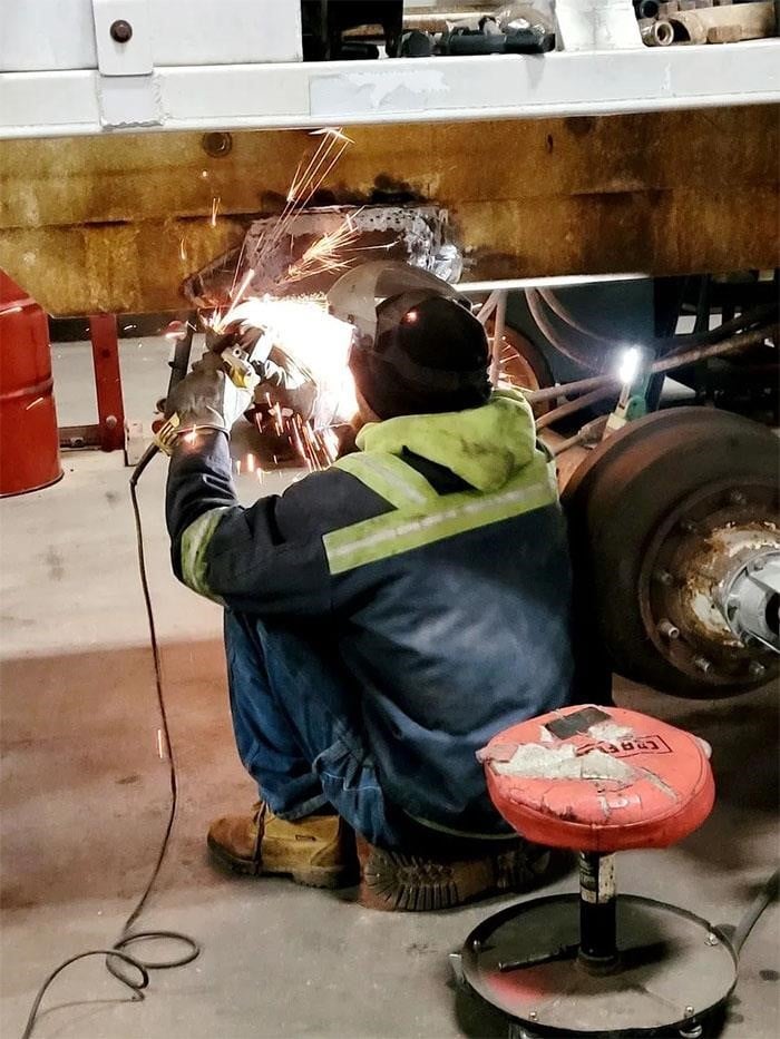 Welder At Work